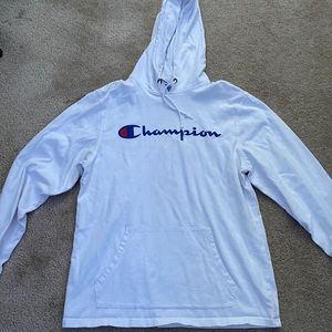 White Champion hoodie